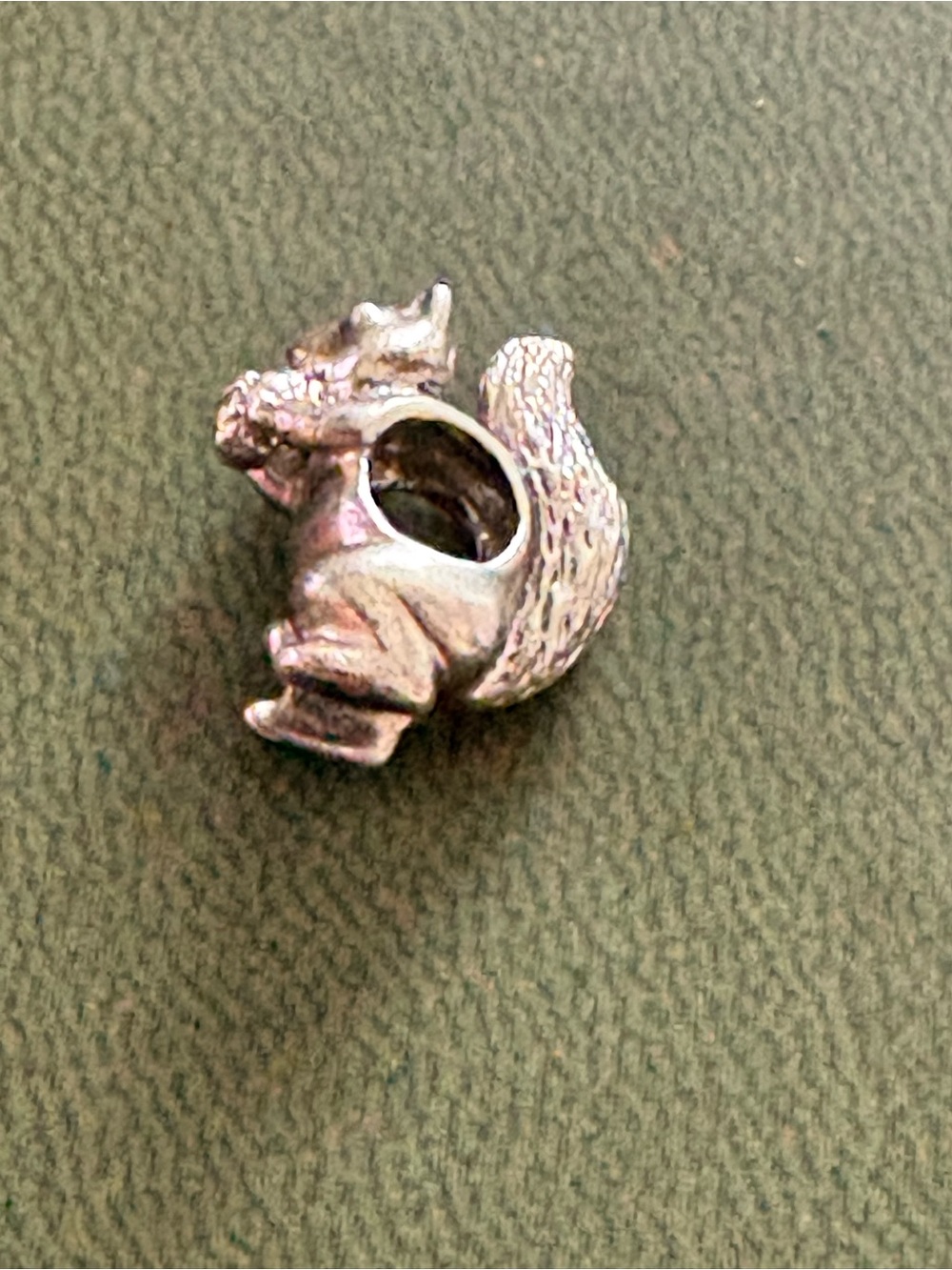 Authentic Retired PANDORA Sterling Silver Cute Squirrel Charm Bead - Picture 9 of 9